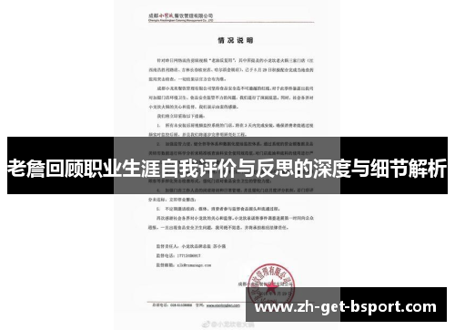 老詹回顾职业生涯自我评价与反思的深度与细节解析 老詹回顾职业生涯自我评价与反思的深度与细节解析